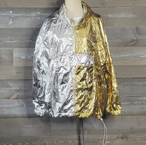 Nike Sportswear Women's Color Blocking Metallic Windbreaker Jacket